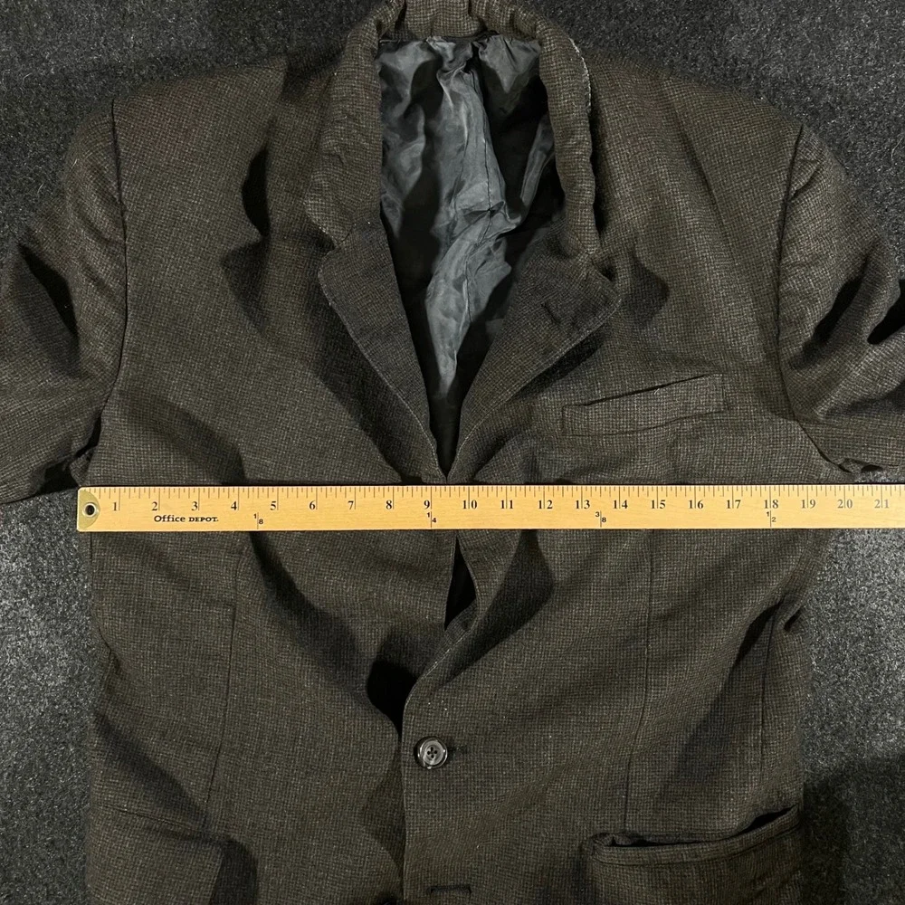 Briar Sport Coat Mens 42 Brown Pure Wool Blazer Jacket Vintage Professional USA
